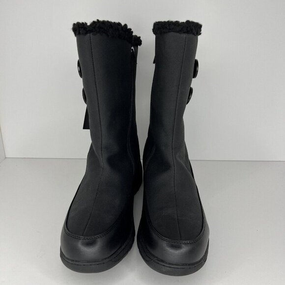 Weatherproof Cold Weather Boots Womens Size 9 Dual Button Side Zipper Closure - Picture 3 of 9